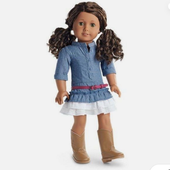 American Girl Other - American girl western chambray outfit new with tags and box retired!